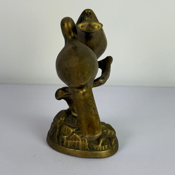 Vintage Brass Lovebird Statue Walmart Collectible Home Decor 4.5 in 1.6 lb - Picture 6 of 15